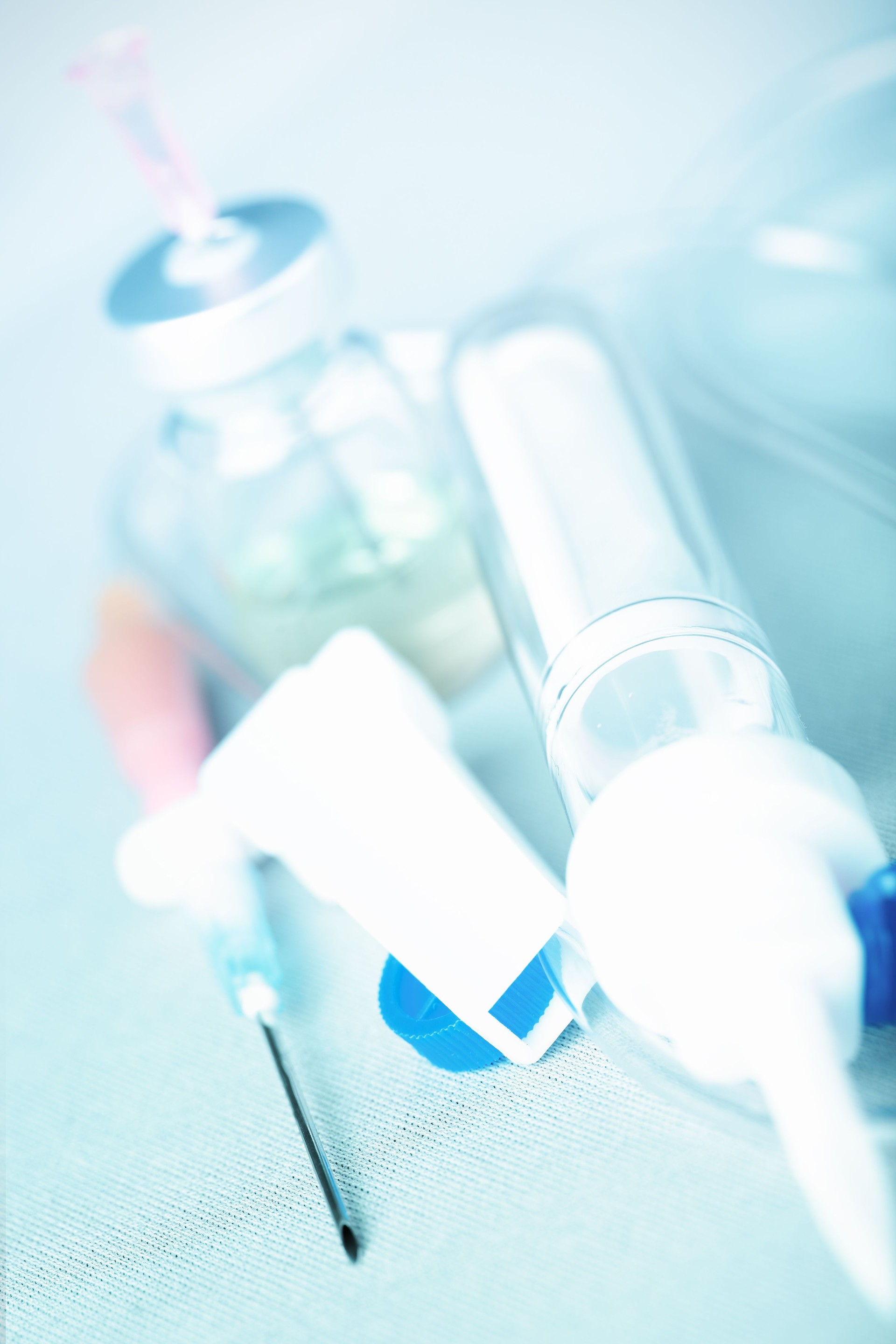 Intensive therapy. Symbolic photo of medical consumables